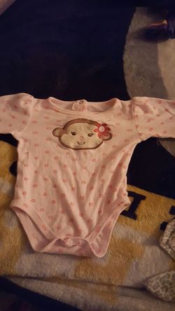 Monkey onesie $1