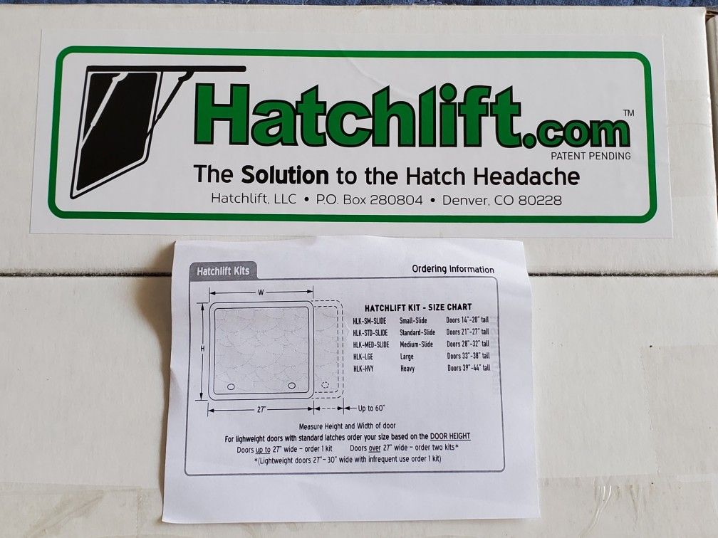 RV/Trailer Hatchlift Kits-MEDIUM