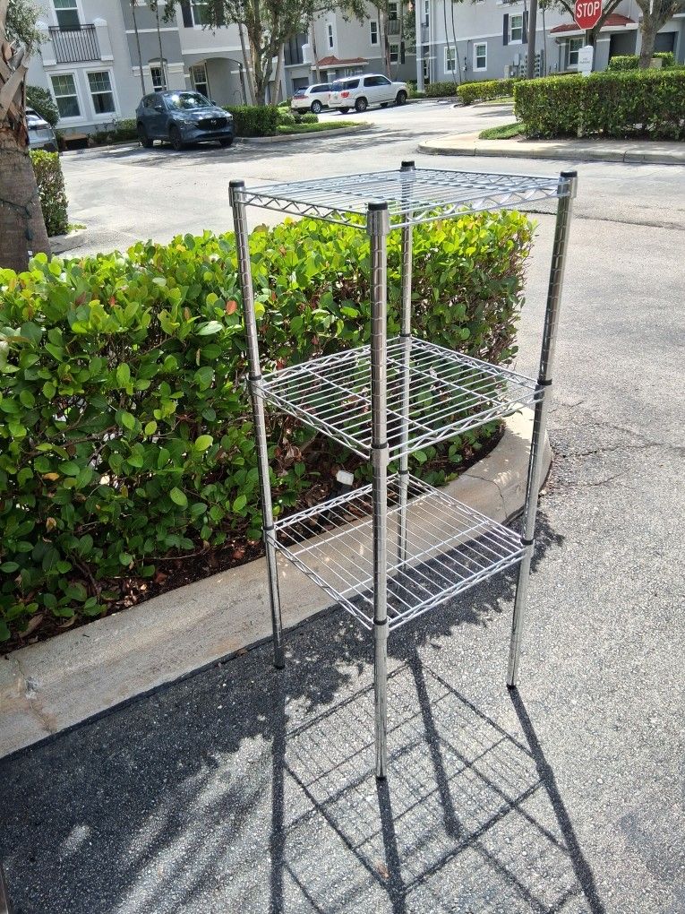 Metal Shelving Unit W18" D18" H47"