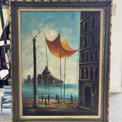 Signed Brittini Painting “St. Mark’s”