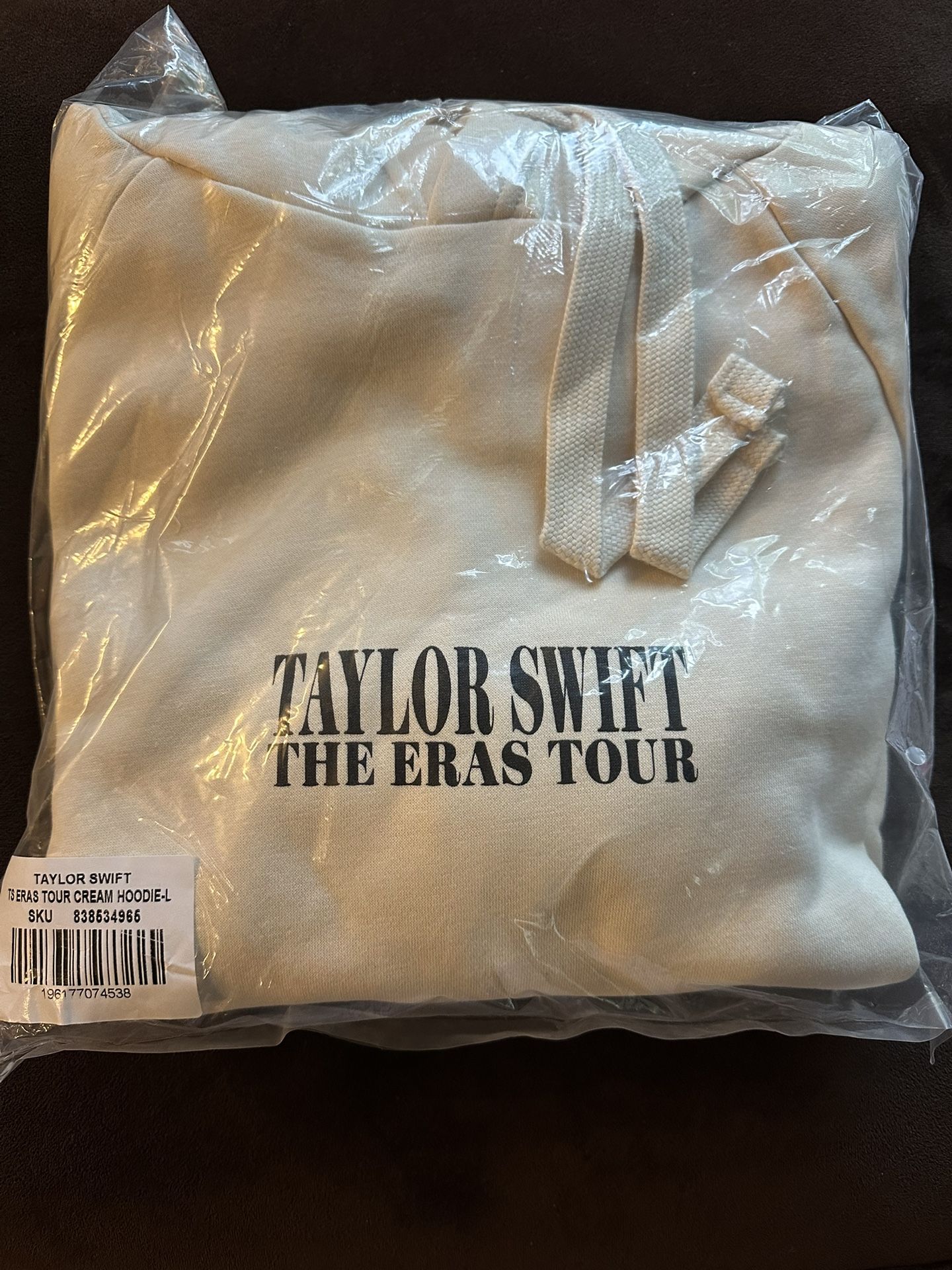 Taylor Swift The Eras Tour Beige Cream Large Oversized Hoodie