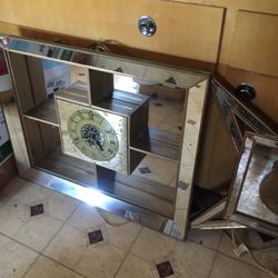 Danish Modern Mirrored Clock