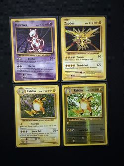 🔥 Pokémon Evolutions Lot  Raichu Mewtwo Zapdos🔥
