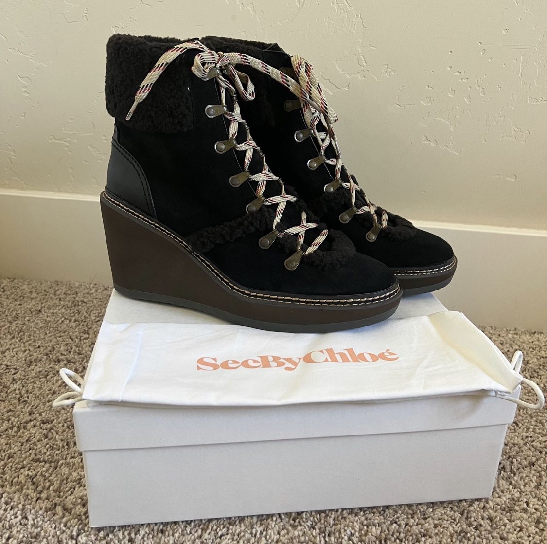 New in Box See By Chloe Womens Boots…size 41 Or Size 10.5