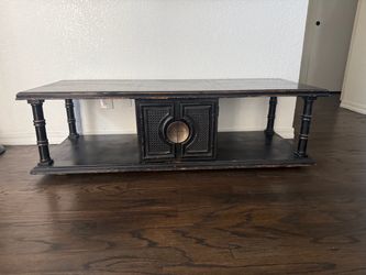 Vintage Asian-Style Coffee Table – Black