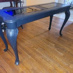 Black Wood Sofa Table 