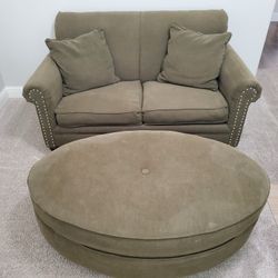 Love Seat And Ottoman