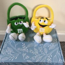 Two Collectible M&M Soft Baskets 