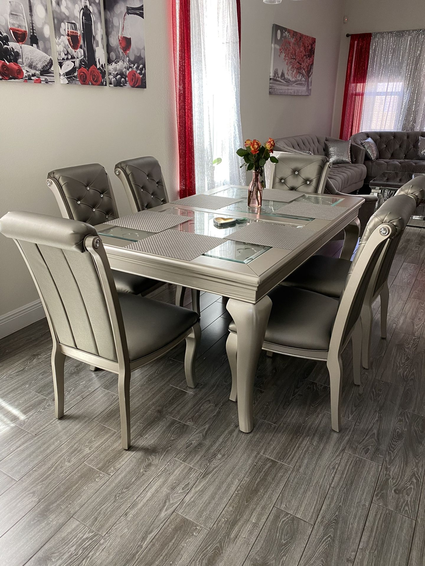 New Dining Room Set With Extra Leaf