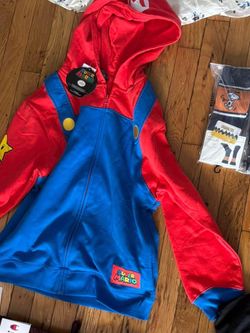 Super Mario Full-Zip Costume Hoodie