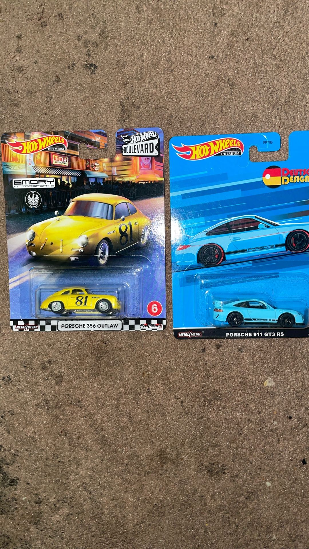 Hot Wheels Boulevard Porsche 356 Outlaw Deutshland Porsche 911GT3