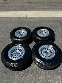 KMC KM552 IMS 6x5.5 17" Machined Wheels With New 35” Sailun Terramax AT2 All-Terrain Tires