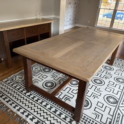 Pottery Barn expandable Table and Buffet