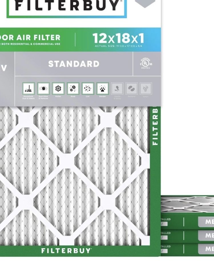 Unused, Opened HVAC filters 
