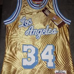 New LA Lakers Shaquille O'Neal Mitchell And Ness Jerseys $70