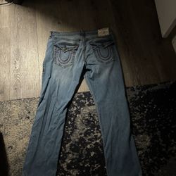 Blue And Red True Religion Pants 