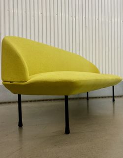 Contemporary 3-seater yellow/green “Olso”lounge sofa