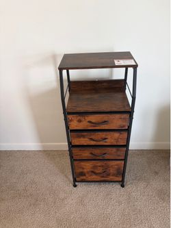 WLIVE 4 Drawer Dresser for Bedroom, 37" H Nightstand