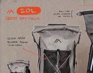 Quest 20L waterproof backpack