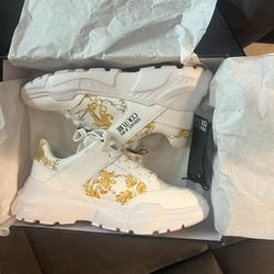 VERSACE JEANS COUTURE White & Gold Speedtrack