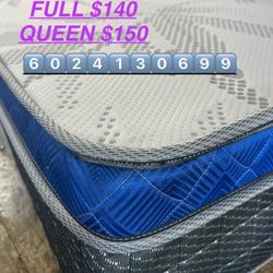 King. Queen. Full. Twin Pillow Top Bed With Box Spring 
