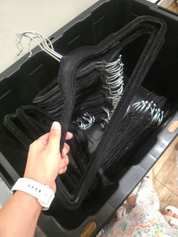 80+ Velvet Hangers + IKEA Wooden Hangers Bundle