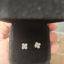 Pink Moissanite Earrings