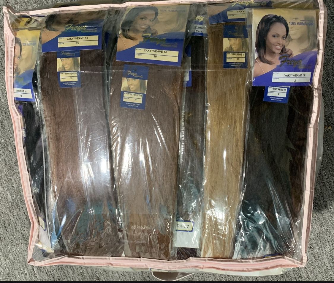 100% Human Hair 10” To 18”  120 Pieces 