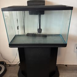 29 Gallon Aquarium with LED Hood, Filter, Heater, and Stand