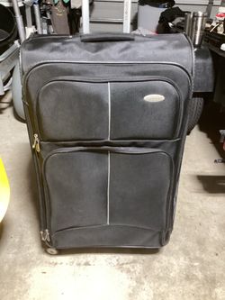 Samsonite soft-sided upright spinner suitcase