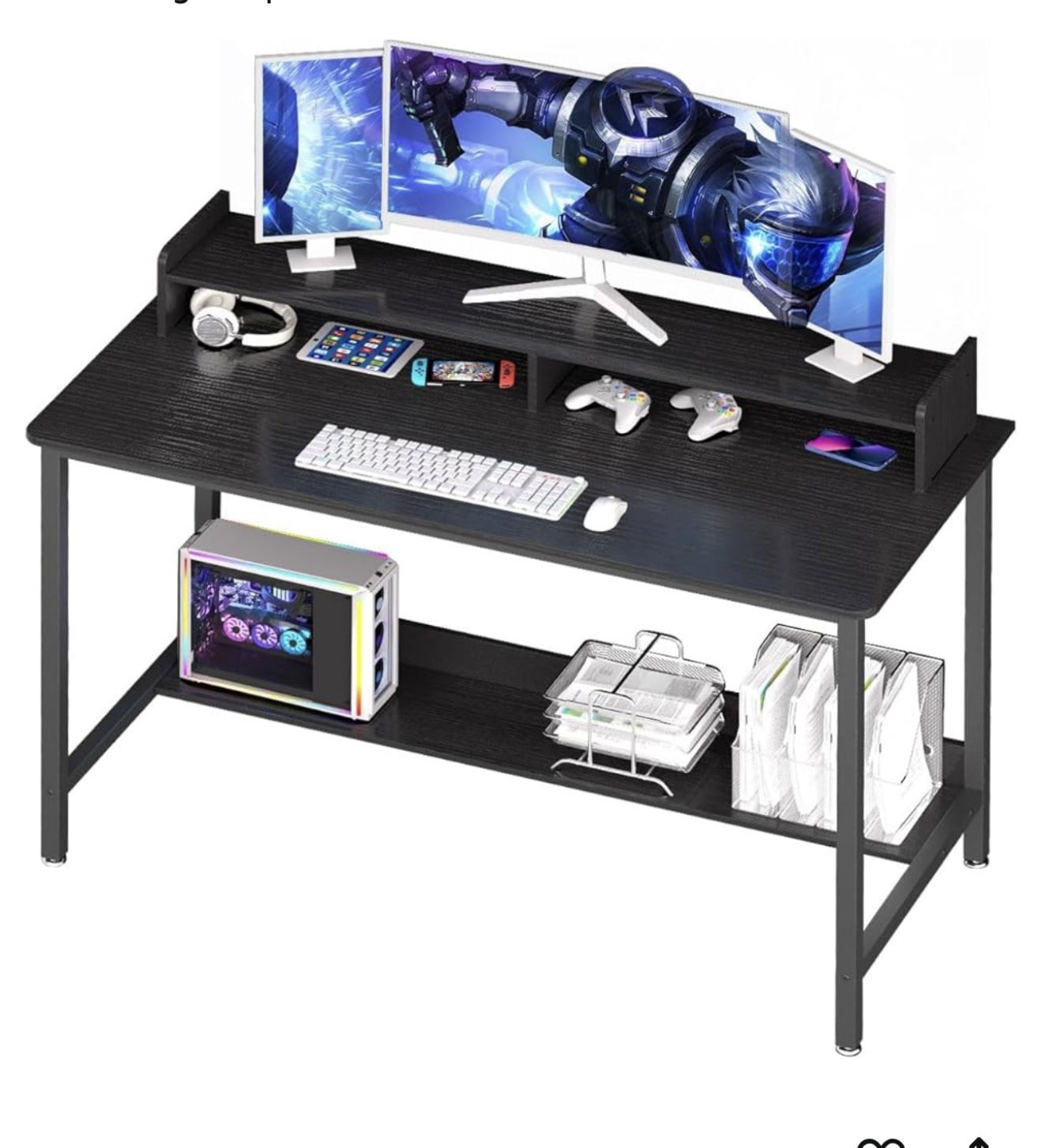 Computer Desk With Shelves-NEW!