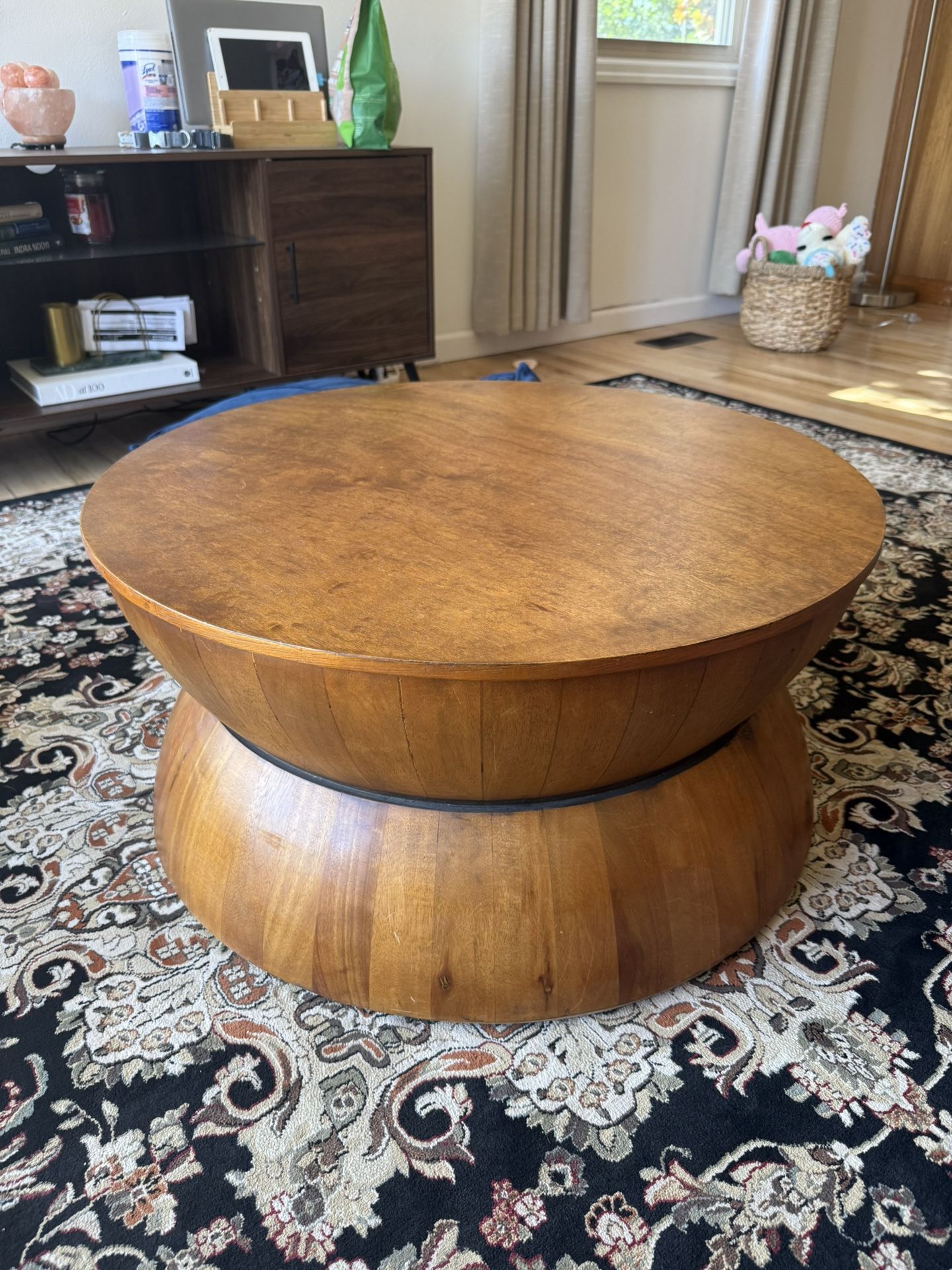 Round Wood Coffee Table
