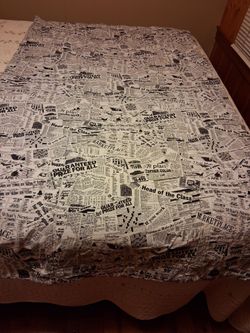 Handmade 70" x 40" Throw / Folds Up to Small Pillow
