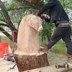 Handmade Carved Horse