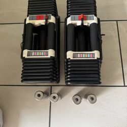 Powerblocks 5-85lbs adjustable weights 