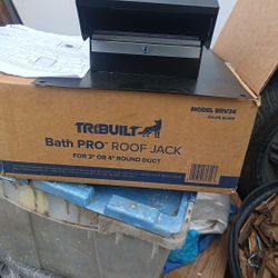 TriBuilt Batg Pro Roof Jack 3"Or 4 "Round Duck Black