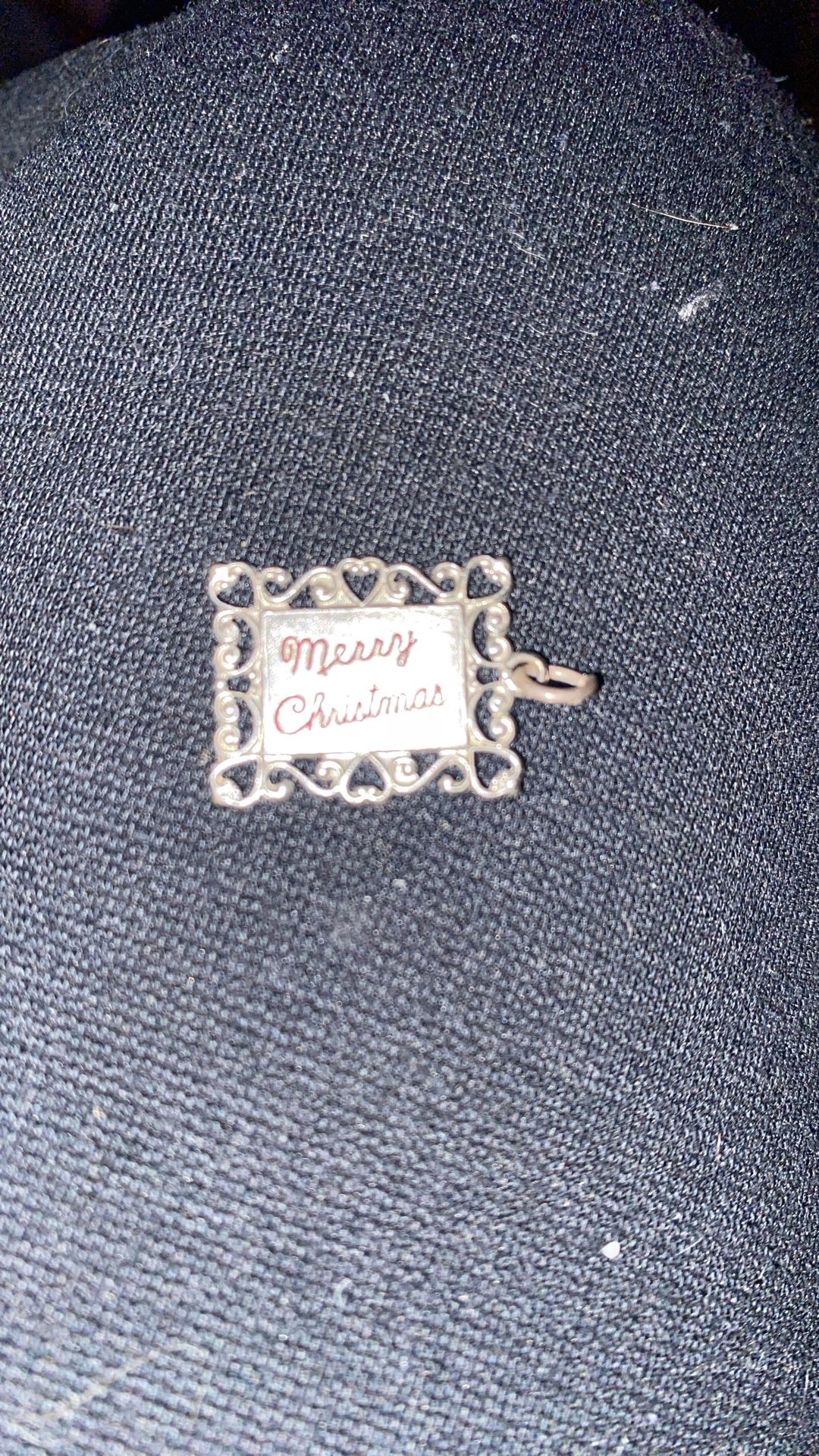 Vintage Sterling Silver Beau-Ster “Merry Christmas” Charm 