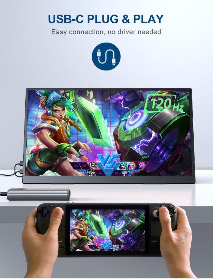 Uperfect Portable Monitor 18.5 Inch 120hz