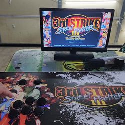 Street Fighter III Third Strike Themed Arcade Table Top RPI Not Arcade 1up