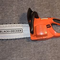 Black and Decker Child Toy Electronic 17” Chainsaw Working