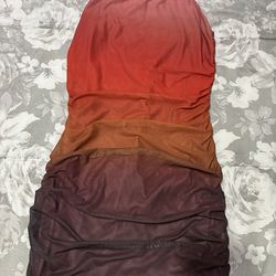 Colorful Ruched BodyCon Mini Dress!