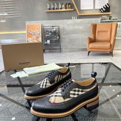 BBR Men’s Leather Shoes With Box New 