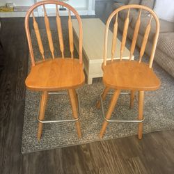 Wooden Bar Stools 
