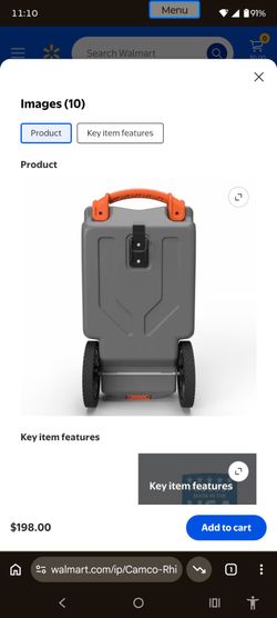 Camco Rolling Cooler with Wheels