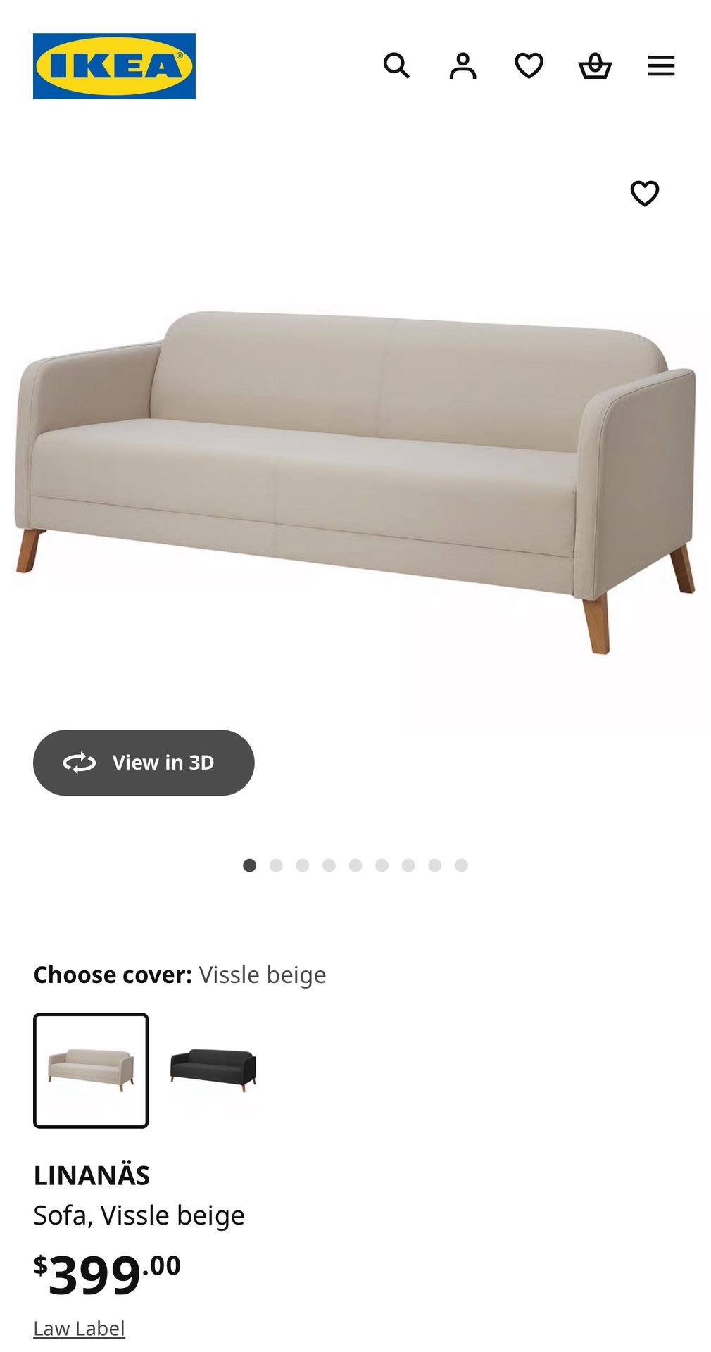 LINANÄS Sofa