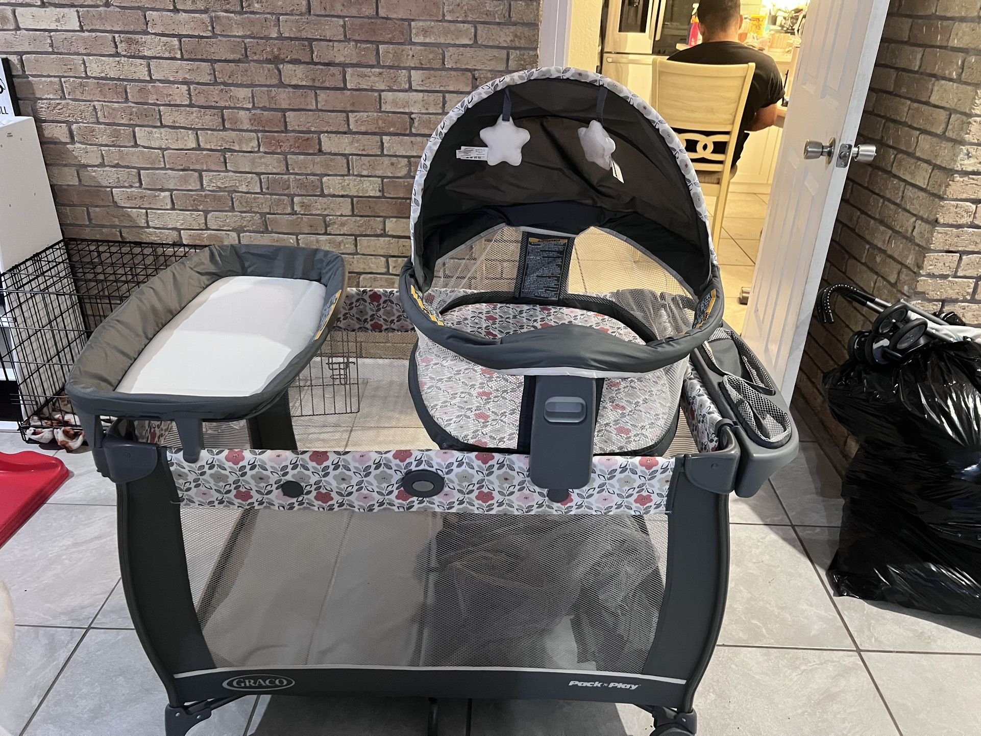 Baby Girl Pack N Play With Removable Dome