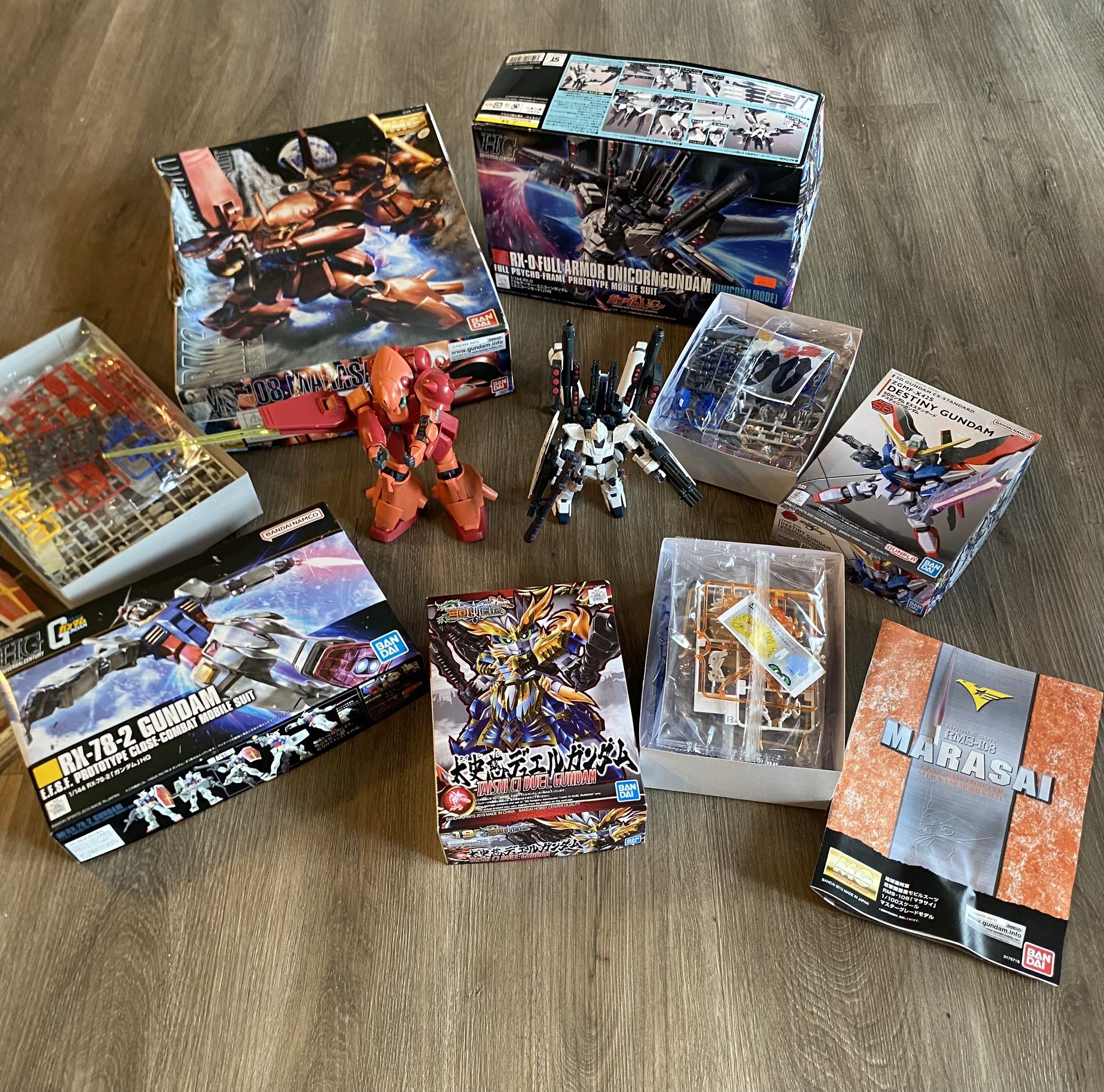 New HG Gundam RX-78-2 Gundam model open box , but new never open package New BANDAI SD Gundam #19 Taishi Ci Duel Gundam Model Kit NEW OPEN B