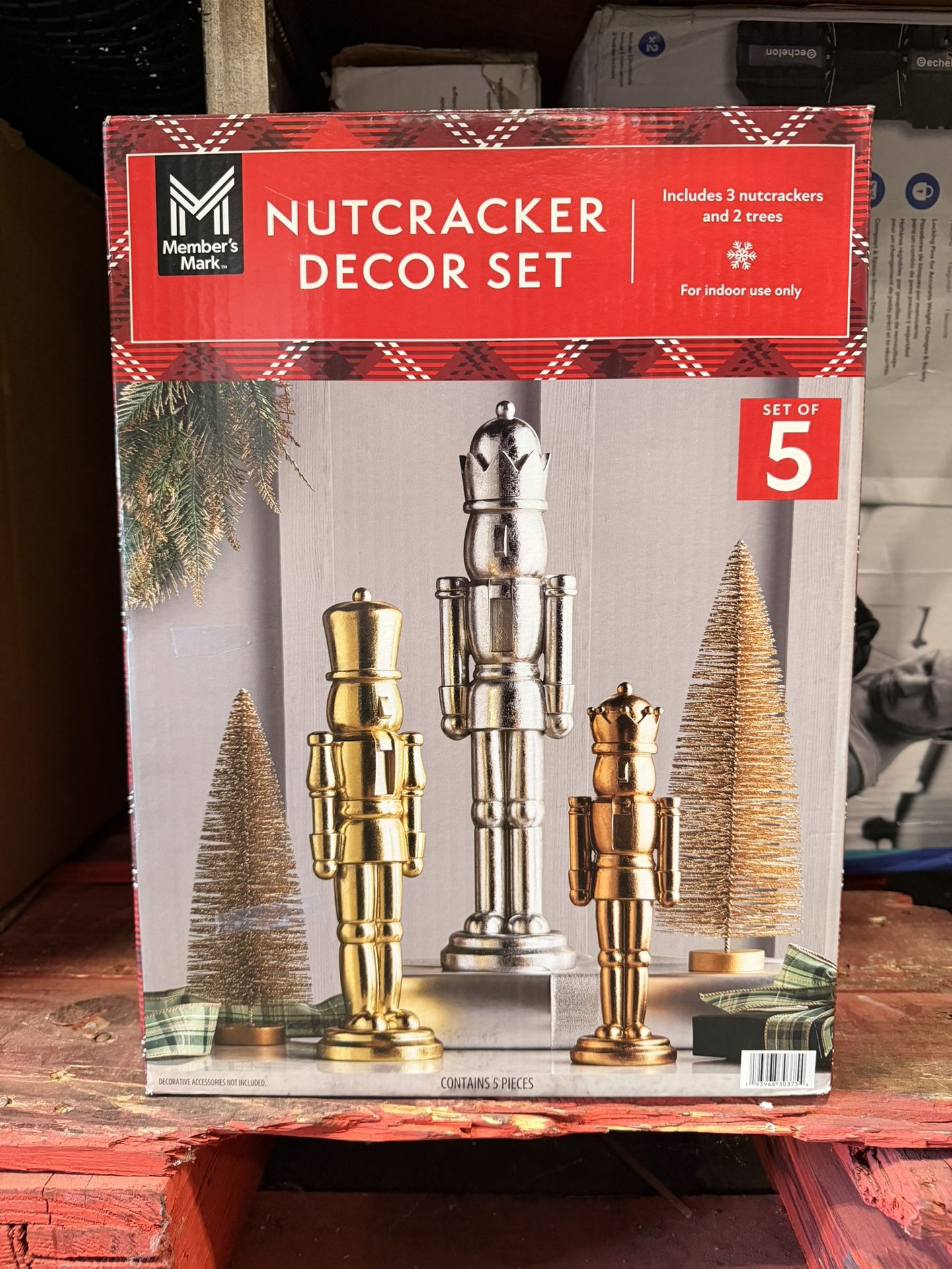 Members Mark Nutcracker Decor Set Brand New In Box 