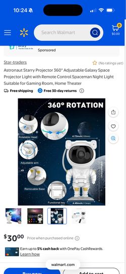 Galaxy night light astronaut star projector