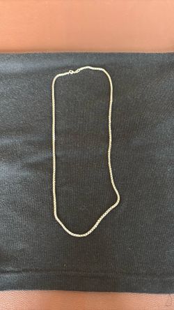 Solid Silver 30” Italian Cube Chain
